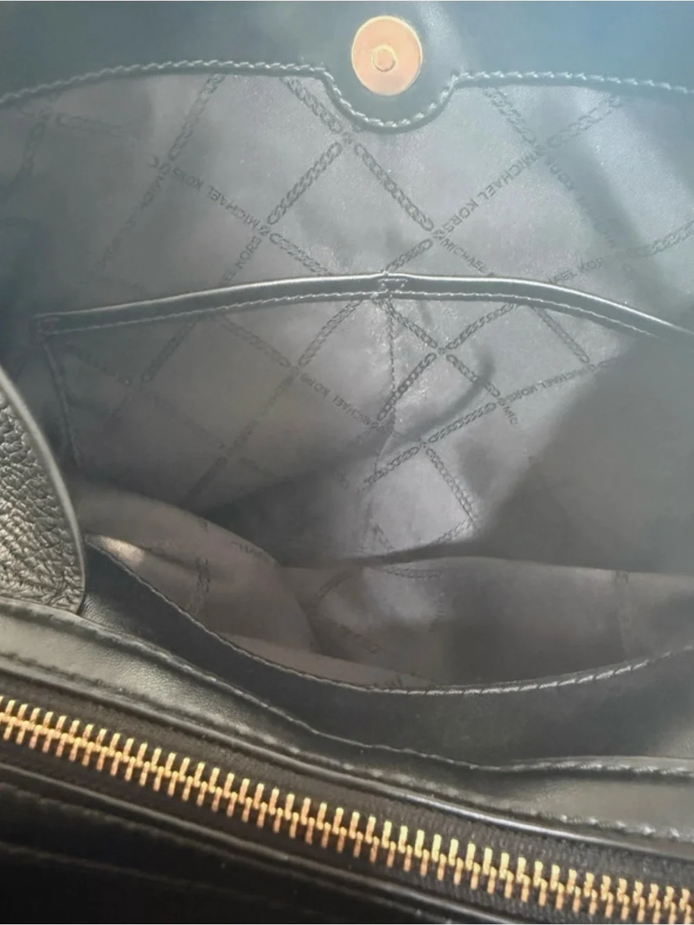 Michael Kors Molly Large Pebbled Leather Shoulder Bag